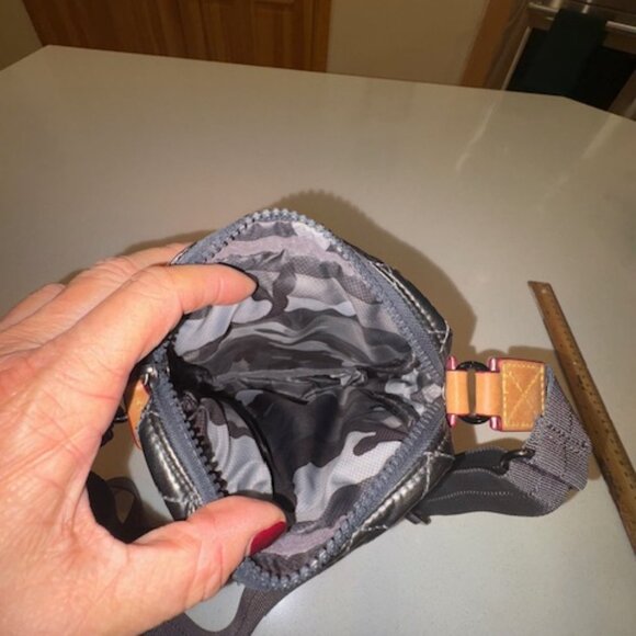 MZ Wallace Metro Crossbody, Glossy Gunmetal, Like New - Picture 5 of 6